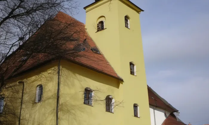 kostel svatého Ondřeje (Roubanina) – akvarel