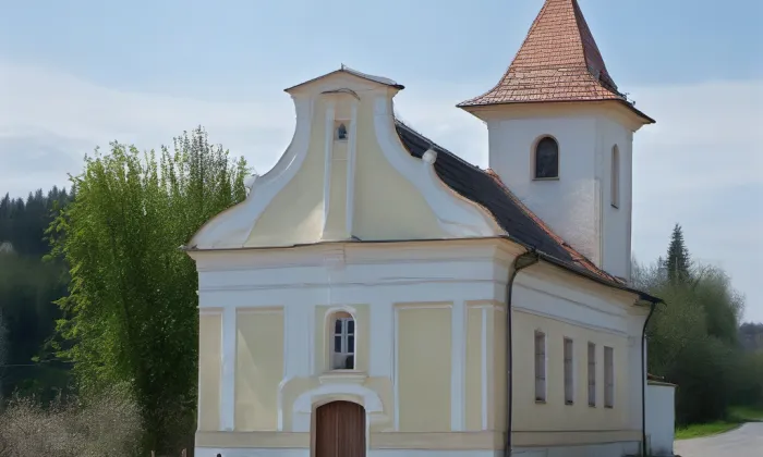 kostel svatého Osvalda (Milovice) – spring