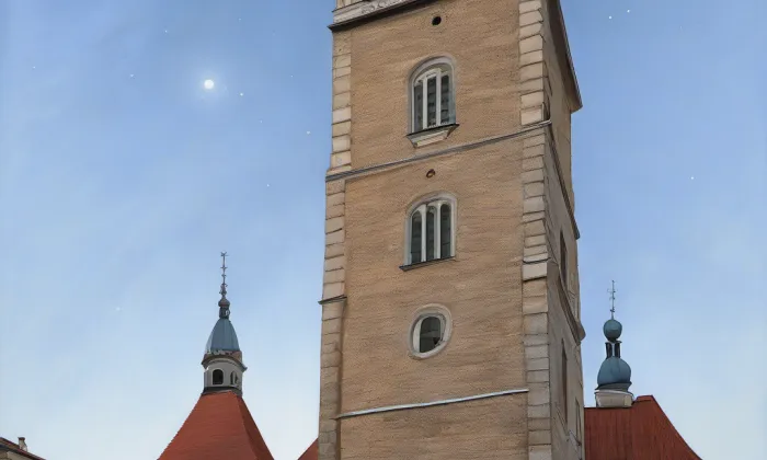 Kostel svatého Petra a Pavla (Čáslav-Staré Město) – noc