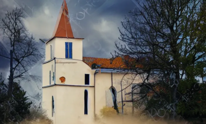 Kostel svatého Petra a Pavla (Dubany) – autumn