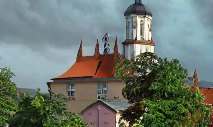 kostel svatého Stanislava (Bolatice) – autumn