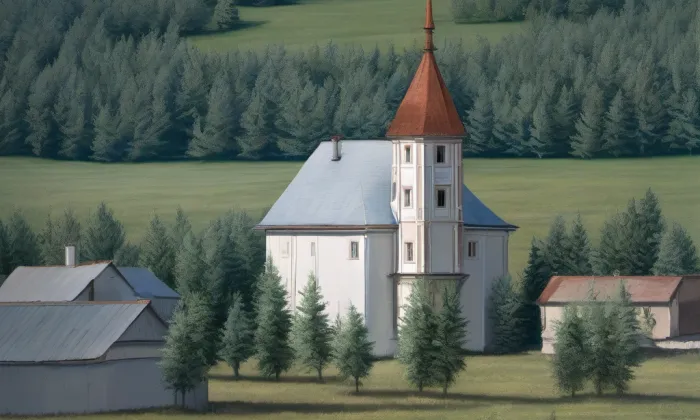 kostel svatého Tomáše (Domašov) – winter