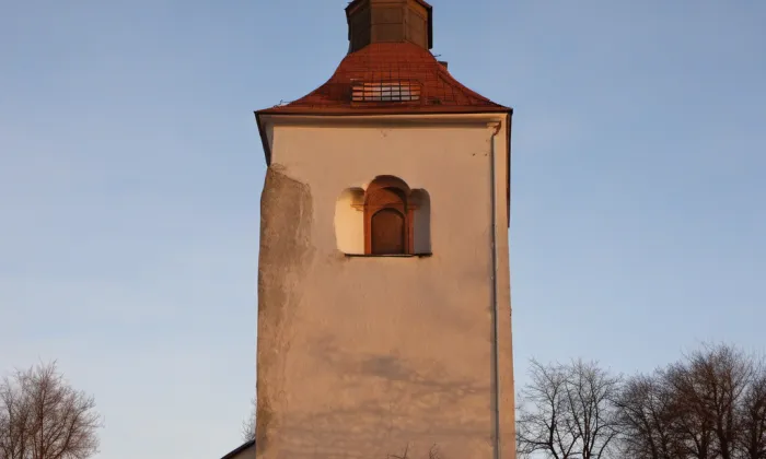 Kostel svatého Václava (Číbuz) – winter
