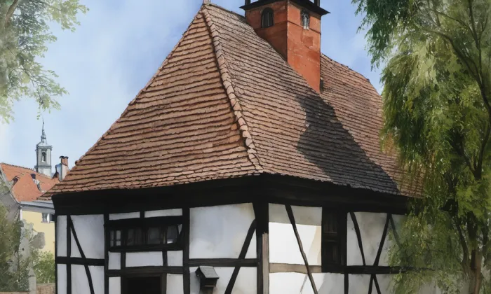Kostel svatého Václava (Žatec) – akvarel