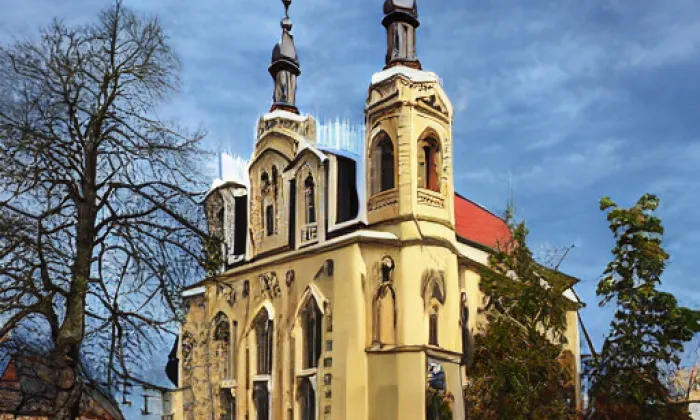Kostel svatého Václava (Nové Sedlo) – noc