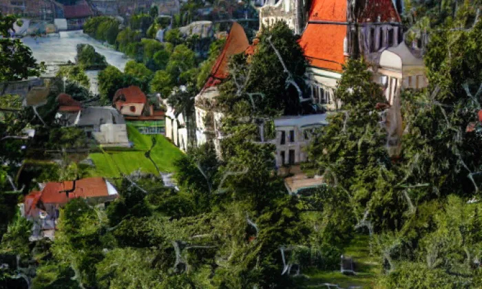 Kostel svatého Václava (Srbská Kamenice) – akvarel