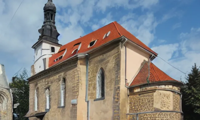 Kostel svatého Václava (Velká Černoc) – akvarel
