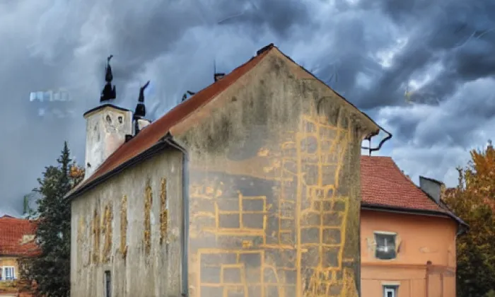 Kostel svatého Václava (Velká Černoc) – autumn