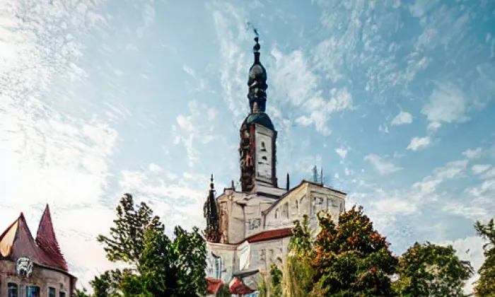 Kostel svatého Václava v Bohnicích – noc