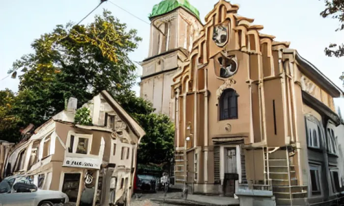 Kostel svatého Vavřince (Přerov I-Město) – noc