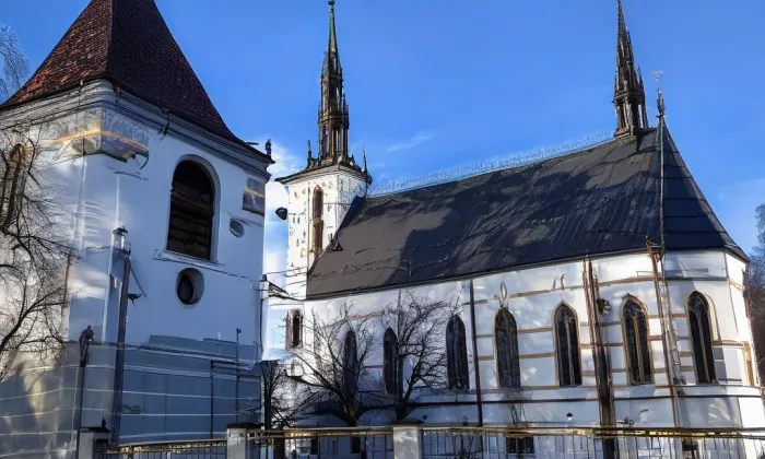 Kostel svatého Vavřince (Veliká Ves) – summer