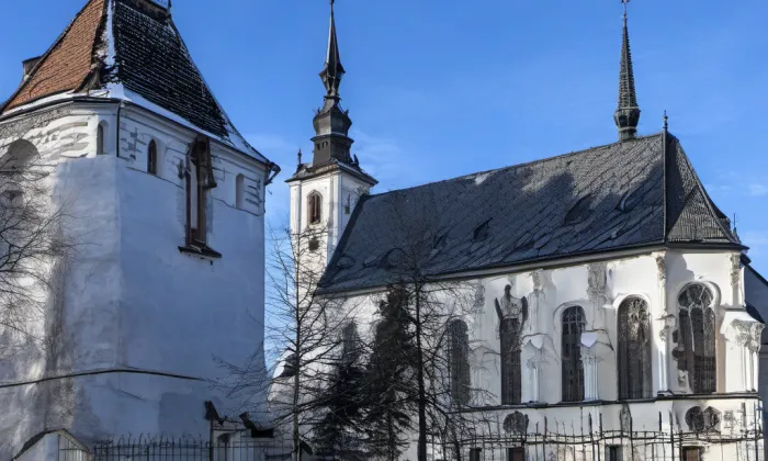 Kostel svatého Vavřince (Veliká Ves) – winter