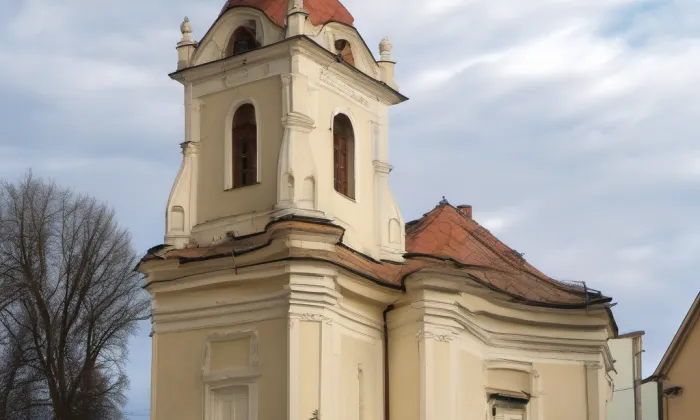 Kostel svatého Vojtěcha (Počaply) – winter