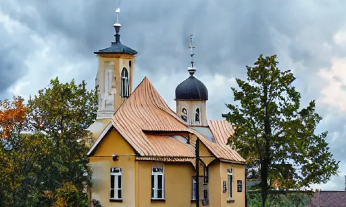 Kostel Umučení svatého Jana Křtitele (Solnice) – autumn