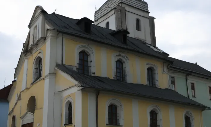 Kostel Všech svatých (Stříbro) – winter