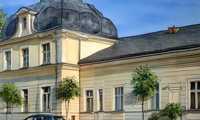 Kulturní a společenské středisko Střelnice – akvarel
