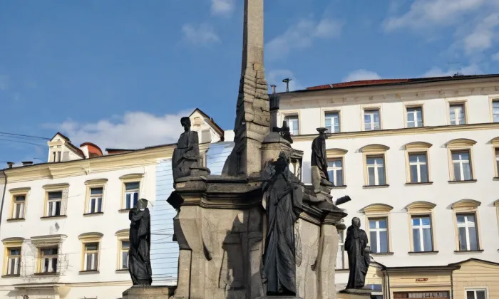 Mariánský sloup – winter