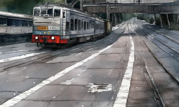 nábřeží Ludvíka Svobody – akvarel