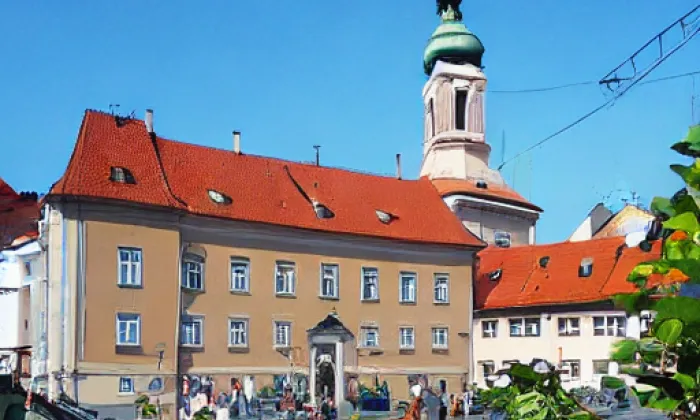 Nové Město nad Metují – akvarel
