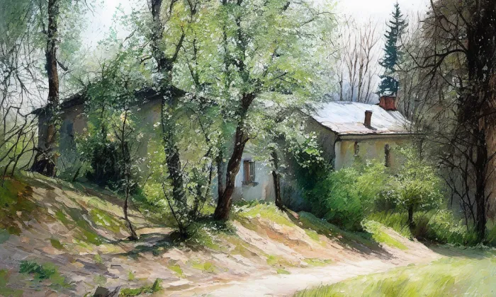 park Petra Bezruče (Klimkovice) – spring