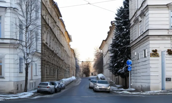 Petřínská – winter
