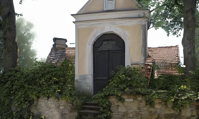 Pohřební kaple Latourů – noc