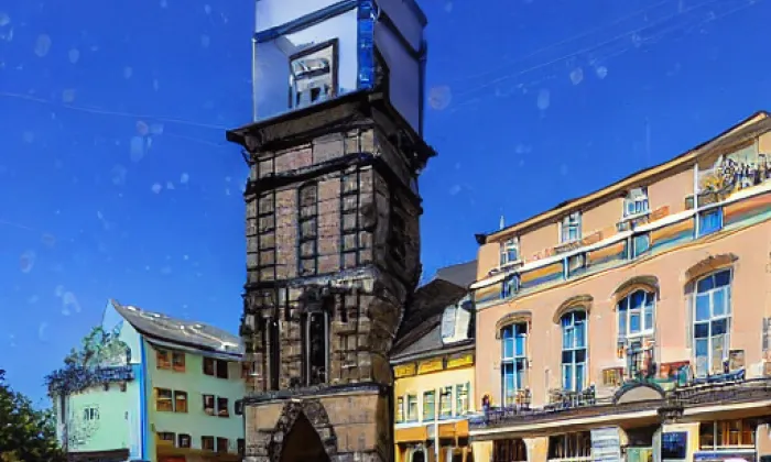 Prašná brána – iluminace