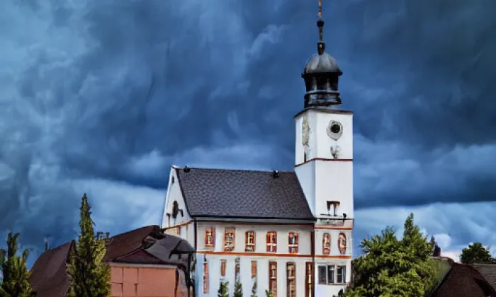 Pravoslavný chrám svatého Mikuláše v Mikulově – autumn