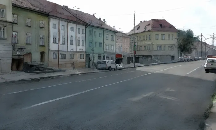 Rohanské nábřeží – akvarel