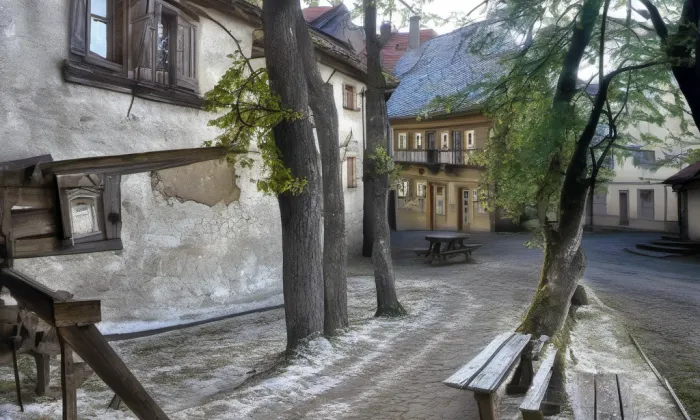 Starý židovský hřbitov v Praze-Josefově – noc