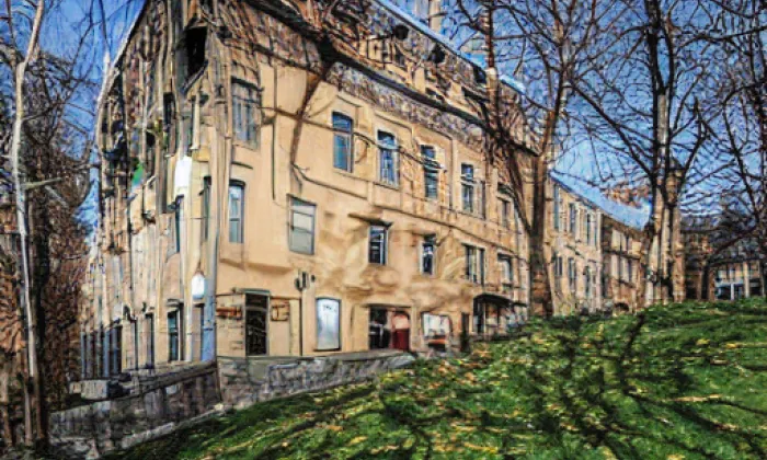 Starý a Nový zámek Kolešovice – noc