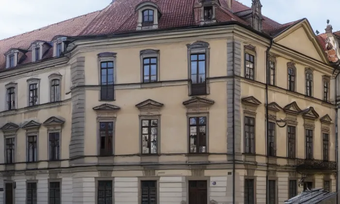 Trauttmannsdorfský palác na Starém Městě – noc