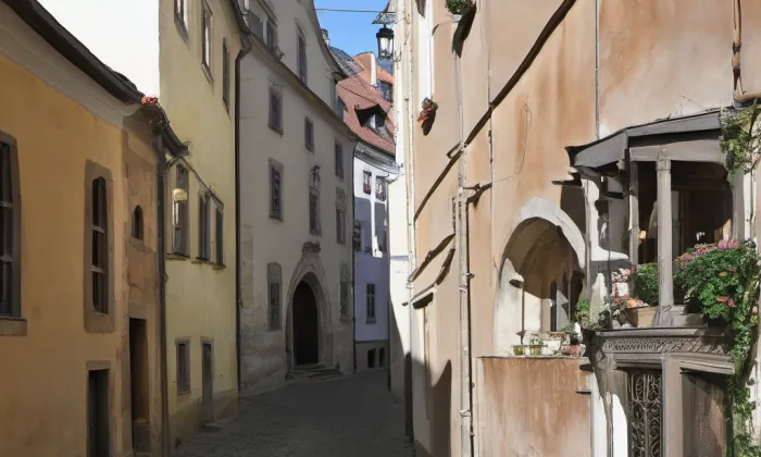 U Zlaté studně – noc