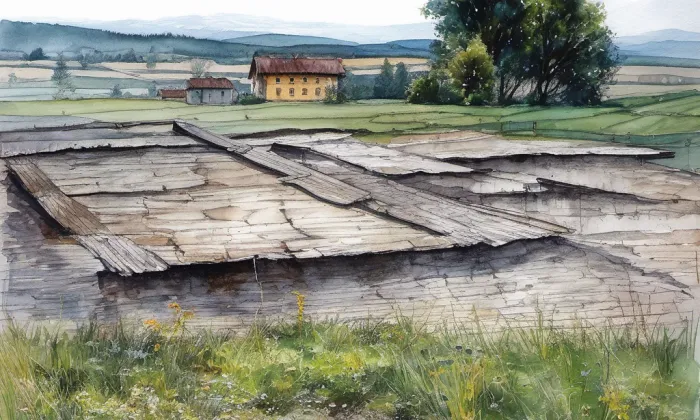 Výšina sv. Metoděje – akvarel