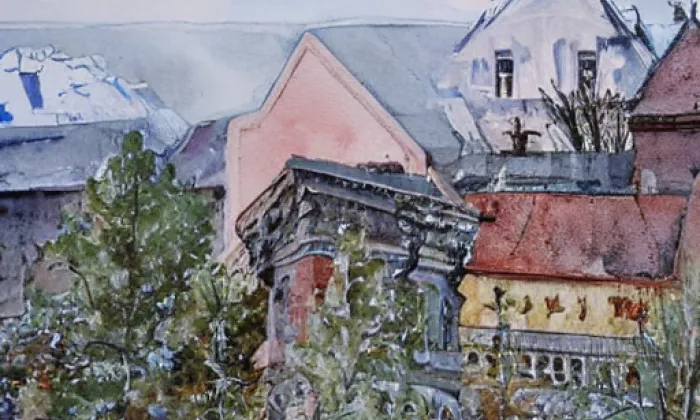 Vargač – akvarel