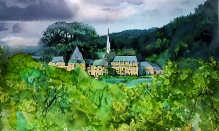 Vraní Hora – akvarel