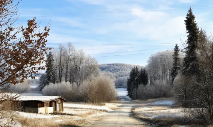 Zámecké parky v Lysé nad Labem – winter