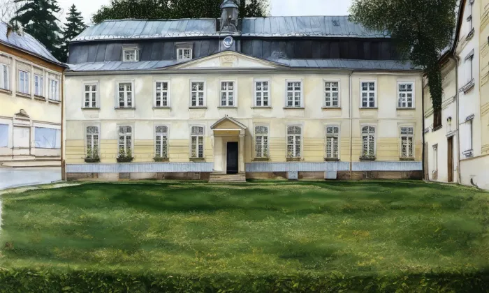 zámek Jenerálka – akvarel