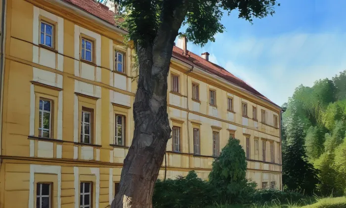 zámek Světec – akvarel