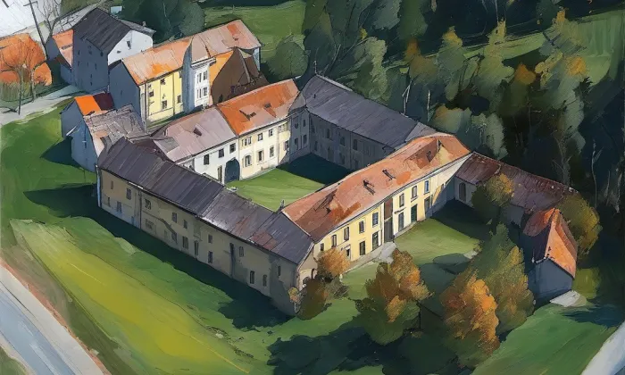 zámek Veselí nad Moravou – autumn