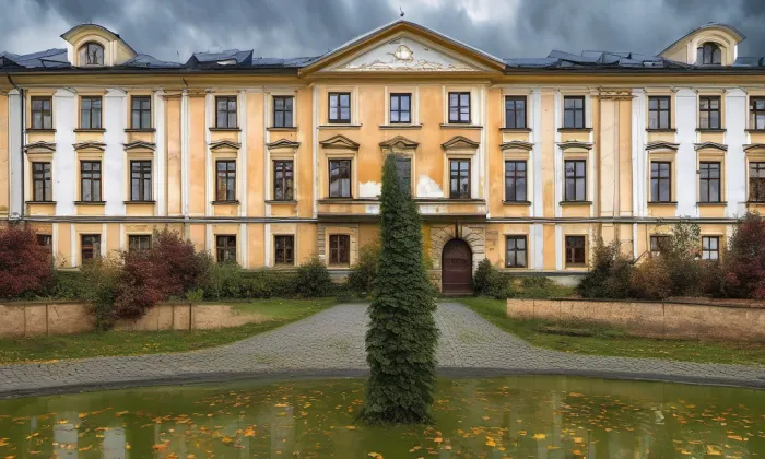 Zámek Zahrádky – autumn