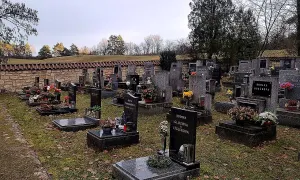 nový hřbitov v Lidicích